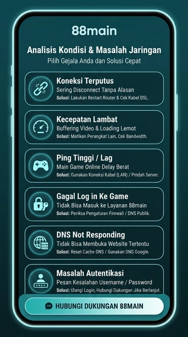 Tampilan link alternatif 88main