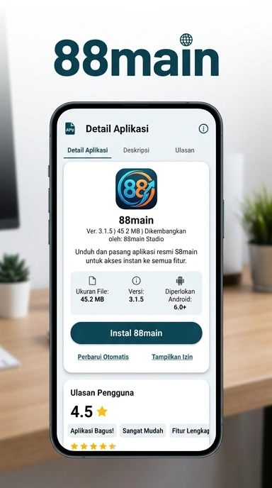 Tampilan halaman APK 88main