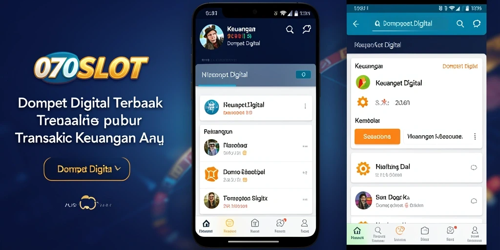 Antarmuka aplikasi 070SLOT yang user-friendly dan fungsional.