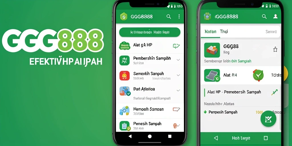 Tampilan antarmuka utama GGG888 sebagai Pembersih Sampah yang bersih dan efisien.