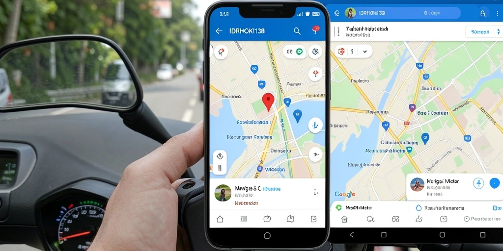 Antarmuka aplikasi IDRHOKI138 yang intuitif saat digunakan untuk navigasi motor.