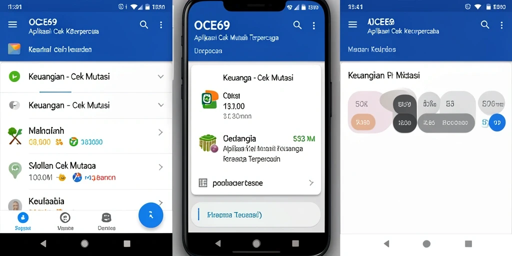 Antarmuka OCE69 yang menampilkan fungsi Cek Mutasi dengan jelas.