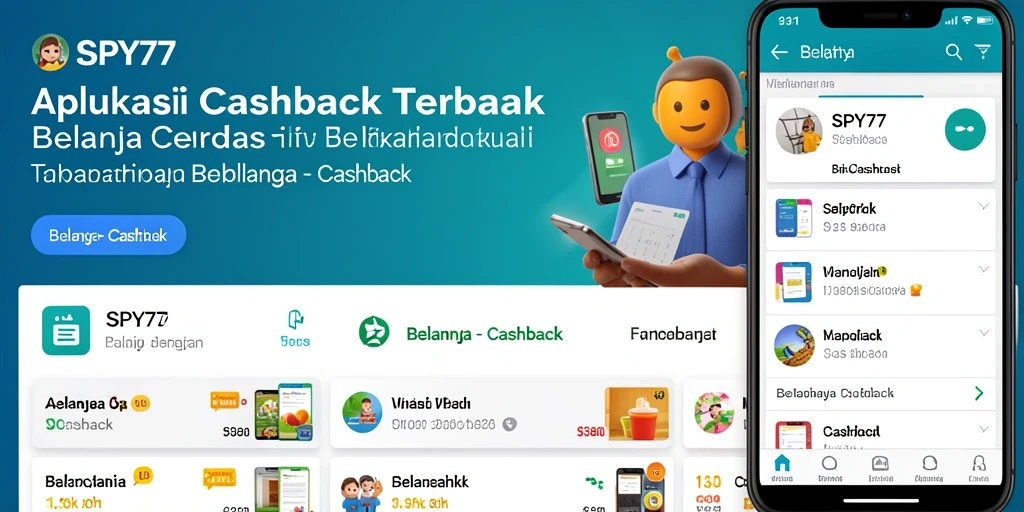 Antarmuka SPY77 yang memudahkan pengguna mendapatkan cashback.